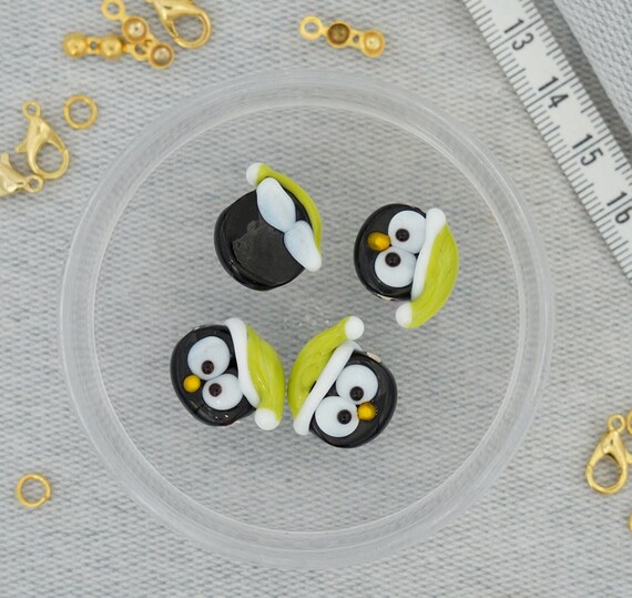 Abalorio De Pingüino Maltado Para La Fabricación De Joyas, 10
