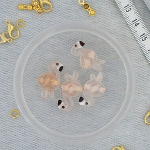 Glass Murano Bead, Flamingo Murano Lampwork, Holey Glass Bead, Handcrafted Figure Murano, Necklace & Bracelet Charm, DIY, 13633
