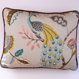 PEACOCK EMBROIDERED CUSHIONS