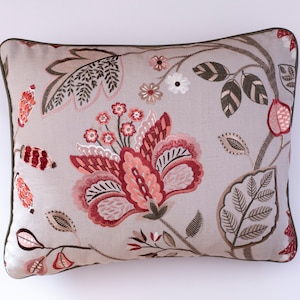 COLEFAX EMBROIDERED CUSHION