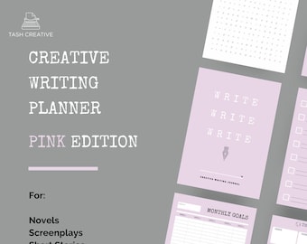 Writer's Planner | Pink Creative Writing Journal (Digital Download)