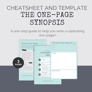 Screenplay One-Page Outline | Script Synopsis Template | Market Statement | Act One | Act Two | Act Three | Screenwriter Template | Writer