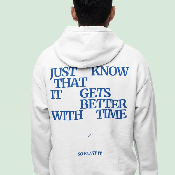 Inspirational Hoodie Fred Again Hoodie Bleu (Better With Time) Shirt Lyrics House Music Lovers Fred Again Fan Merch