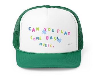 Griz Hat Bass Music Trucker Cap Griz Merch Gift for EDM Lover Festival Outfit Grizmas Merch Fan Sunset Lover Gift Rave