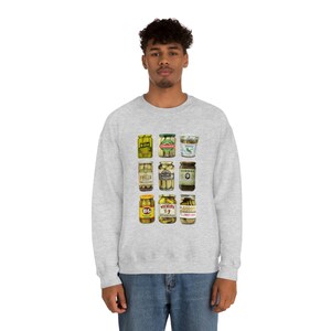 Pickle Sweatshirt vintage Conserves Pickles Sweatshirt Pickle Lovers shirt Pickle Crewneck Sweatshirt Canning Shirt Pickle Jar Sweatshirt image 6