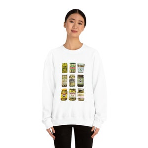 Pickle Sweatshirt vintage Conserves Pickles Sweatshirt Pickle Lovers shirt Pickle Crewneck Sweatshirt Canning Shirt Pickle Jar Sweatshirt image 5