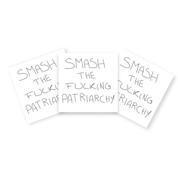Smash The Fucking Patriarchy Sticker (4 Stück) | patriarchy, Patriarchat, Feminismus, lesbian, lesbisch, lgbtq, feminism,bans off our bodies