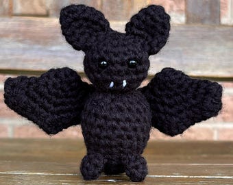 Crocheted Mini Bat (Amigurumi)