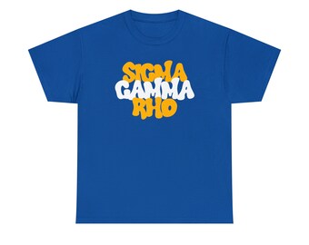 Sigma Gamma Rho Retro Groovy Tee Shirt | SGRHO  T-Shirt | 1922 T-shirt | Pretty Poodle Shirt