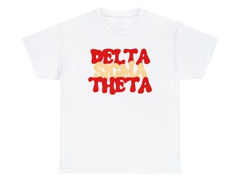 Delta Sigma Theta Retro Groovy Tee Shirt | DST T-Shirt | Delta 1913 T-shirt