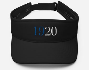 Zeta Phi Beta Sorority Visor - Black Visor | Blue & White Visor