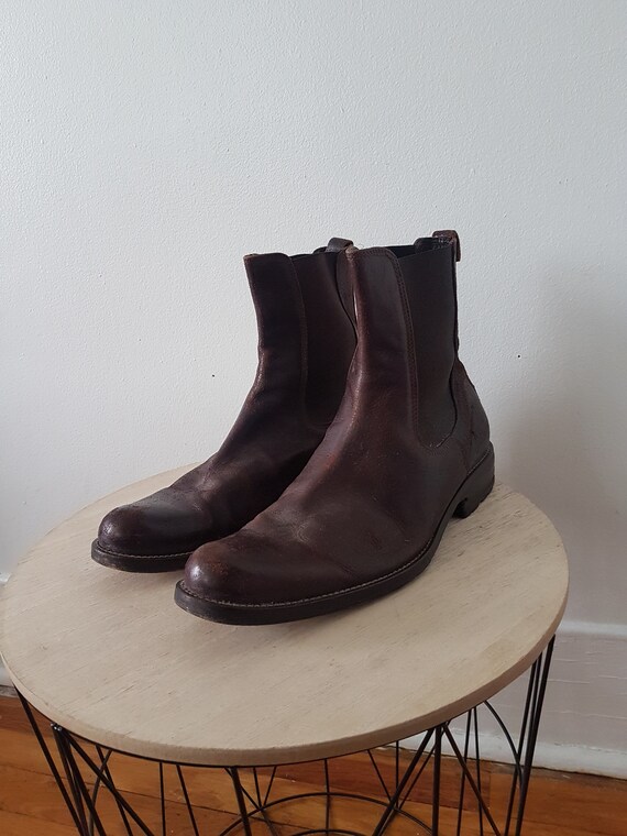 Designer Bruine Chelsea Laarzen Maat 43 DSQUARED Bruin - Etsy België