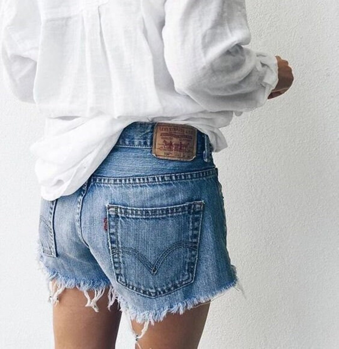 Levi's Vintage Jean Shorts Blue Levi Shorts All Sizes Levi Etsy