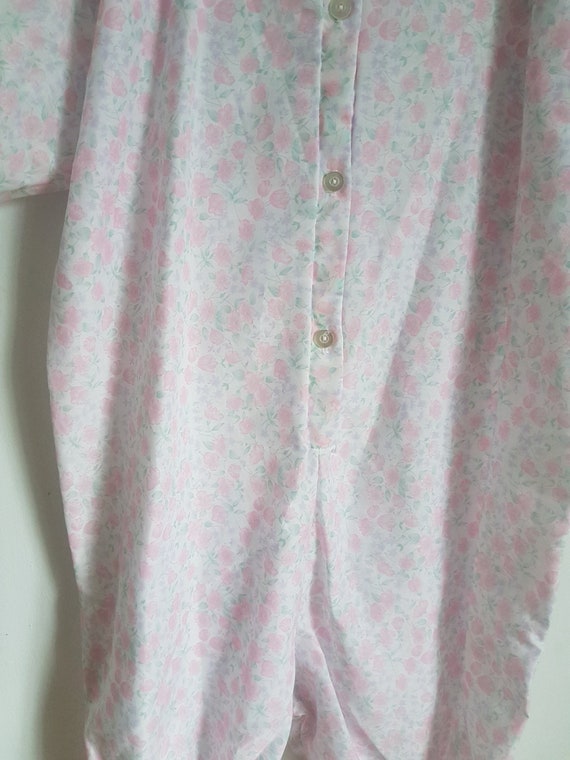 Vintage DEADSTOCK Floral Light Cotton Onesie, New… - image 6