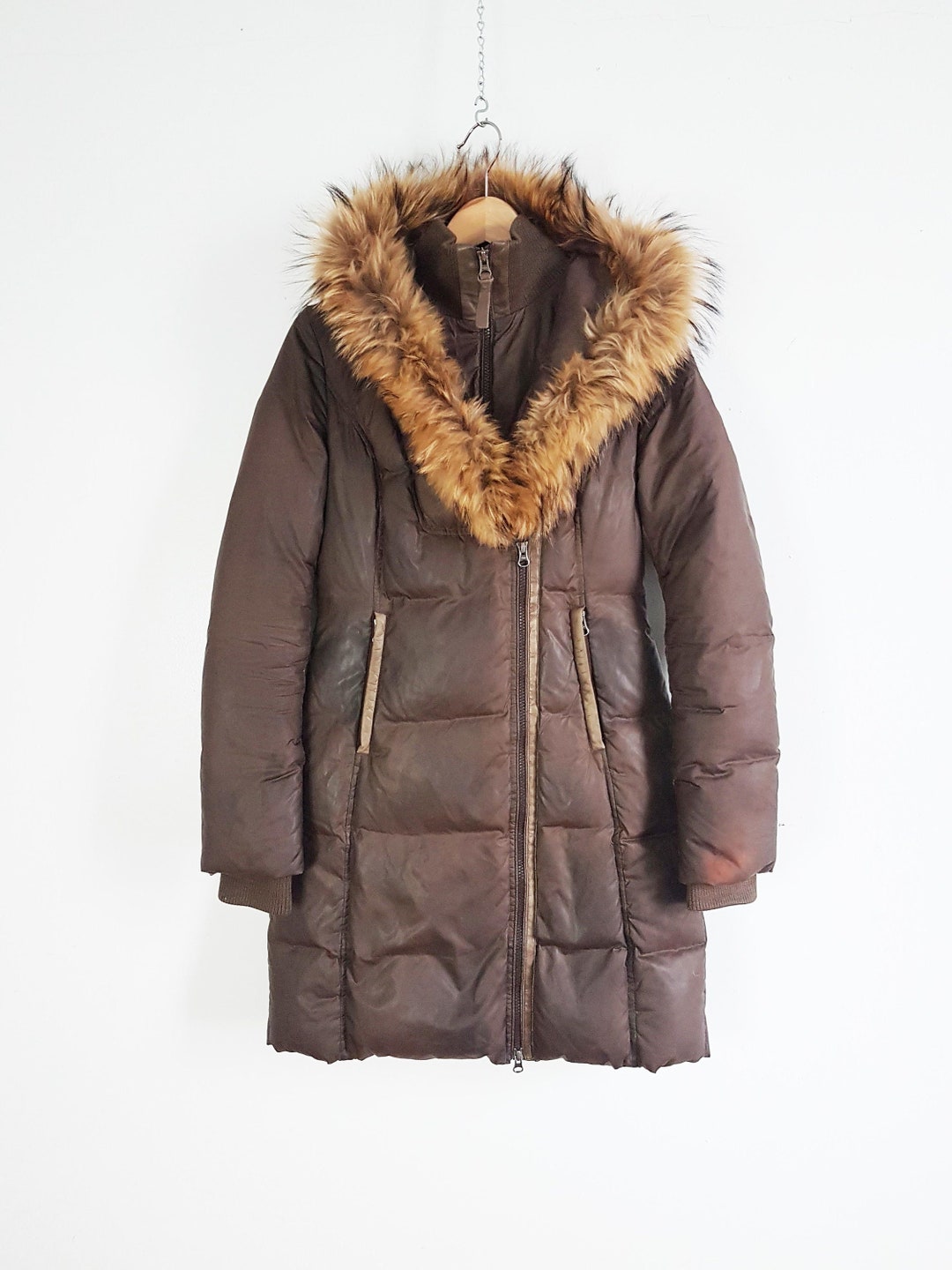 Mackage Kay Parka Coat, Brown Mackage Kay Coat, Luxury Warm Down