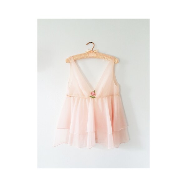ambrielle pink babydoll camisole main image 0