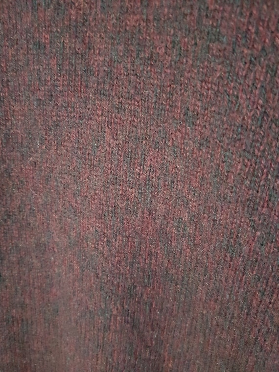 Vintage Woolrich Dark Red Wool Sweater Size L, Bu… - image 10