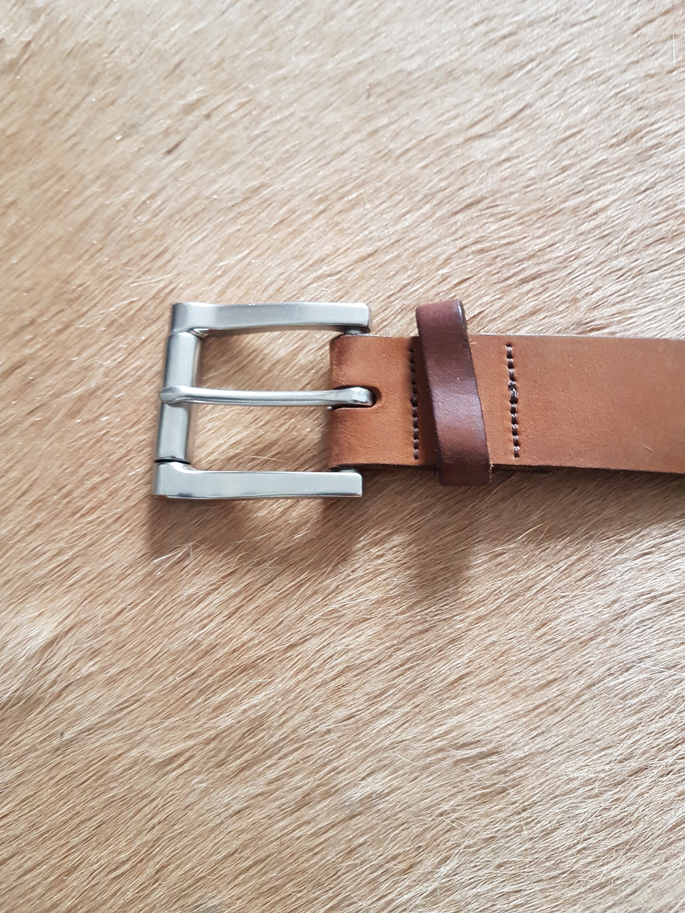 正規店仕入れの Vintage in Made Belt, Leather Brown Classic Bean LL 1990s 小物