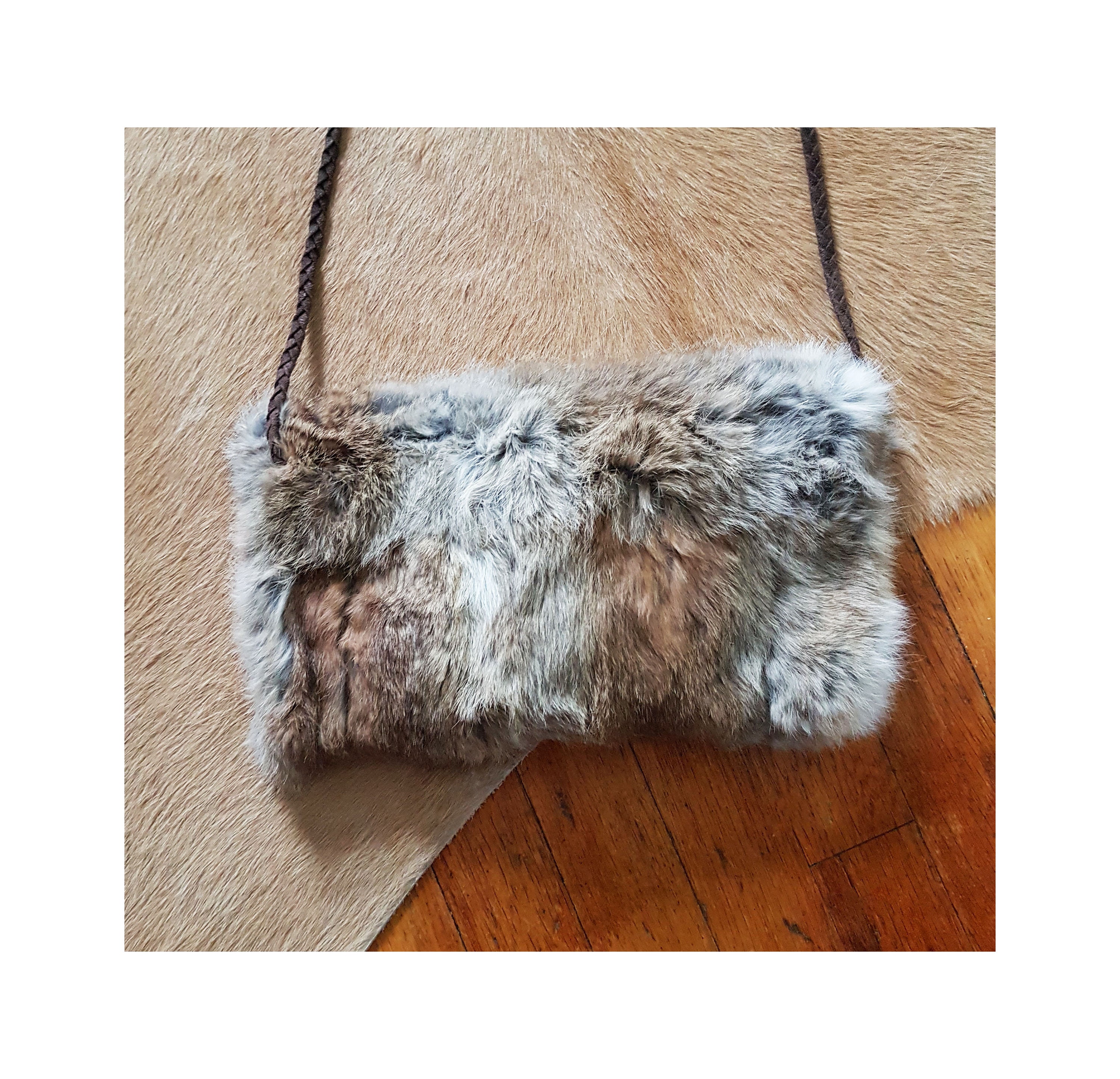 Combo of Fur Cute Trendy Duffel Bag Handbag Furry Fur Overnight