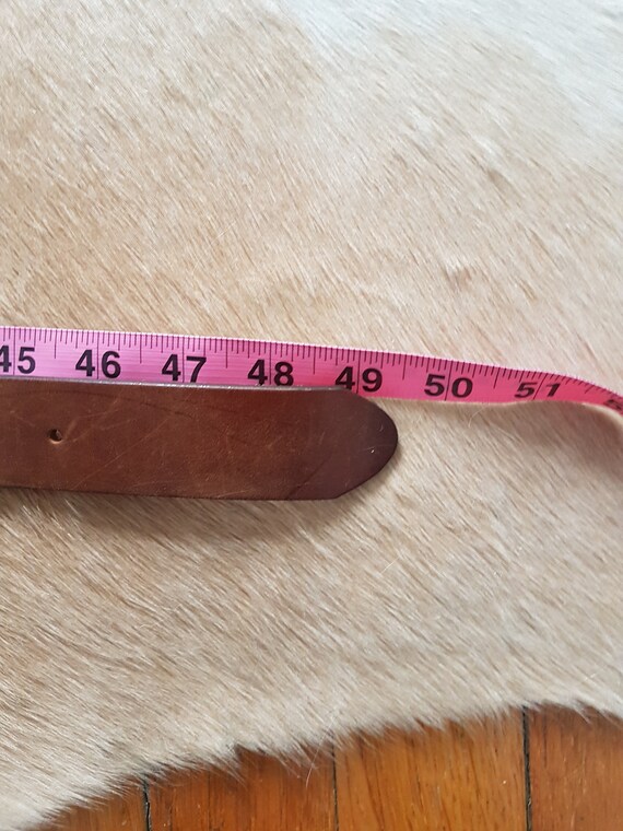 90s USA製 L.L.Bean レザーベルト 茶 32☆287 - Sixpacjoe Web Shop