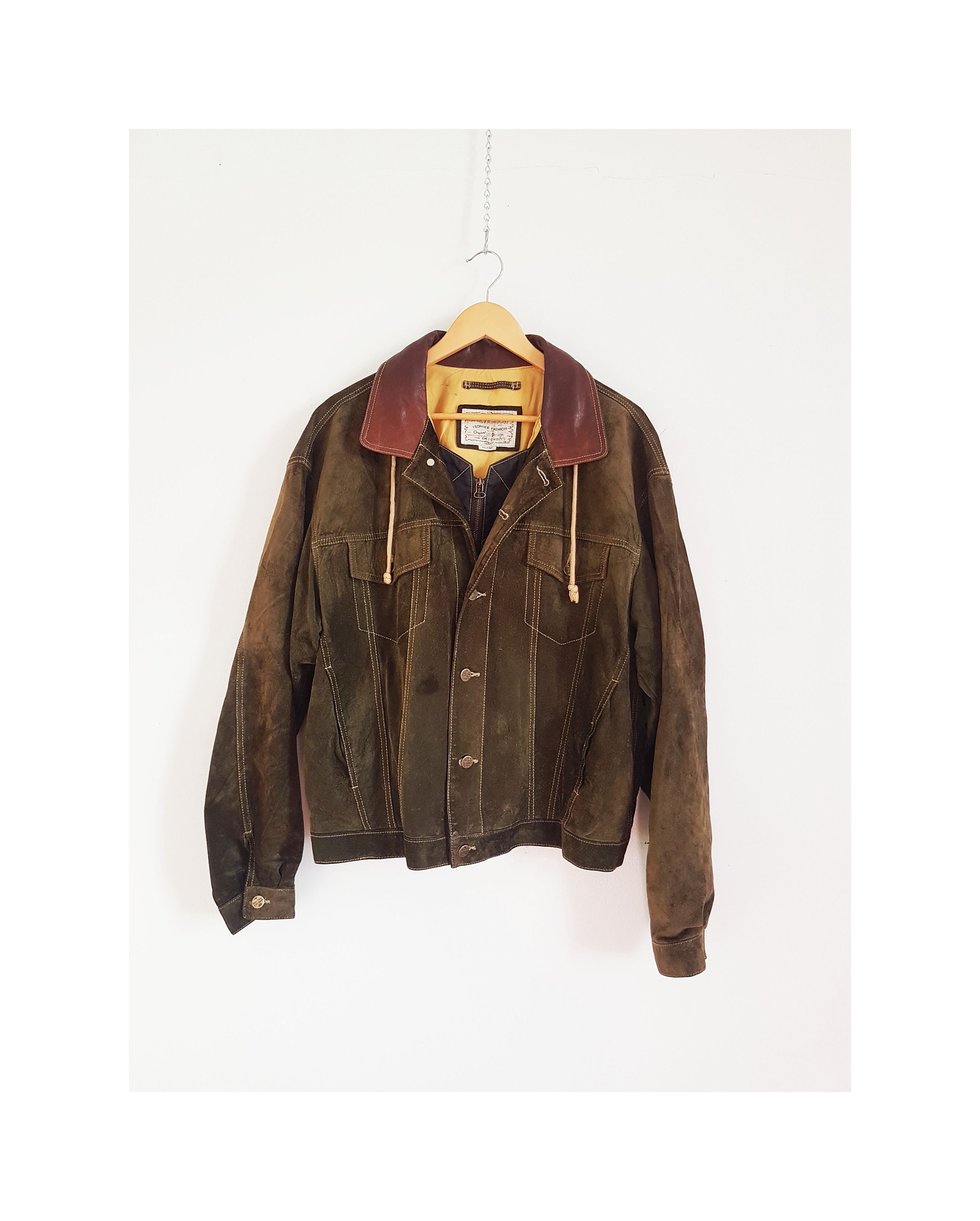 Pig Leather Jacket - Etsy Canada