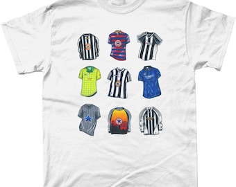 Vintage tenues Newcastle United Supporters grafisch T-shirt (unisex)