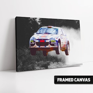 Colin McRae Ford Focus WRC Canvas Print | World Rally Championship Australia 2001 Motorsport Fine Wall Art Poster Picture Photo