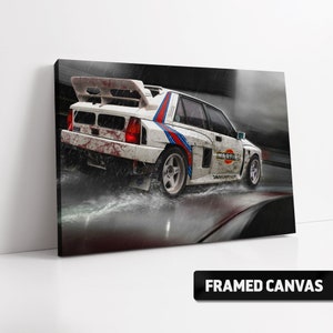 Lancia Delta Integrale Evo 3 Rally Ambient Elements Canvas Print | WRC Fine Wall Art Poster Print | Choice of Sizes
