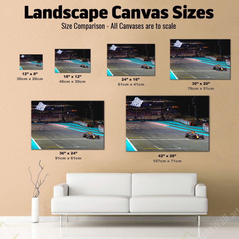 MAX VERSTAPPEN Abu Dhabi 2021 Canvas Print Chequered Flag Etsy
