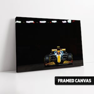 LANDO NORRIS McLaren MCL35M Classic Gulf Livery Monaco GP 2021 Canvas Print | F1 Formula One Fine Wall Art Poster Print Picture Photo