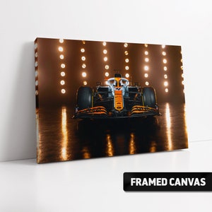 McLAREN MCL35M Classic Gulf Livery Monaco GP 2021 Canvas Print | Lando Norris F1 Formula One Fine Wall Art Poster Print Picture Photo