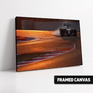 Lewis Hamilton Canvas Print 2015 Mercedes Petronas F1 | Formula One Motorsport Wall Art Poster Picture Photo |  Choice of 5 Sizes