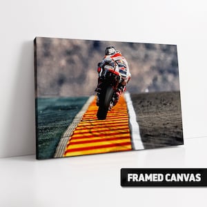 MARC MARQUEZ Aragon MotoGP Honda Canvas Print | Fine Wall Art Poster Print Photo Picture | Superbike Wall Art Photo Moto GP