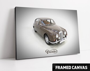 Classic 1969 DAIMLER 250 V8 Canvas Print or Fine Wall Art Poster Print Photo Picture