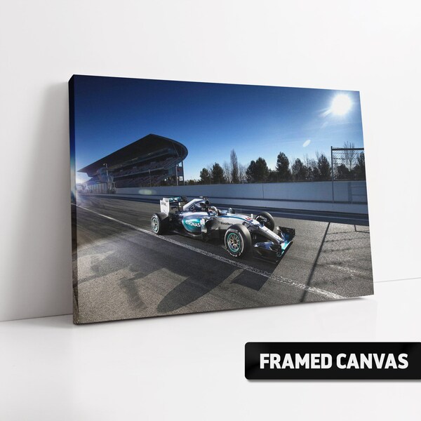 Mercedes AMG Petronas Lewis Hamilton W06 2015 Canvas Print | Formula 1 F1 Motorsport Fine Wall Art Poster Picture Photo | Choice of Sizes