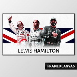 Lewis Hamilton CANVAS PRINT | Seven Time F1 Formula 1 Champion | Fine Wall Art Poster Picture Photo | Choice of Sizes