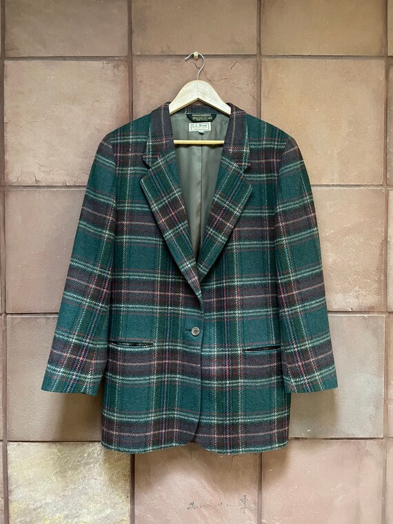 ll bean wool blazer womens