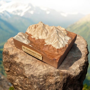 Carte 3D du mont Washington | à la limite des arbres | Carte en relief 3D | Mt Washington NH | Carte cadeau pour randonneur | Cadeau Mont Washington, New Hampshire