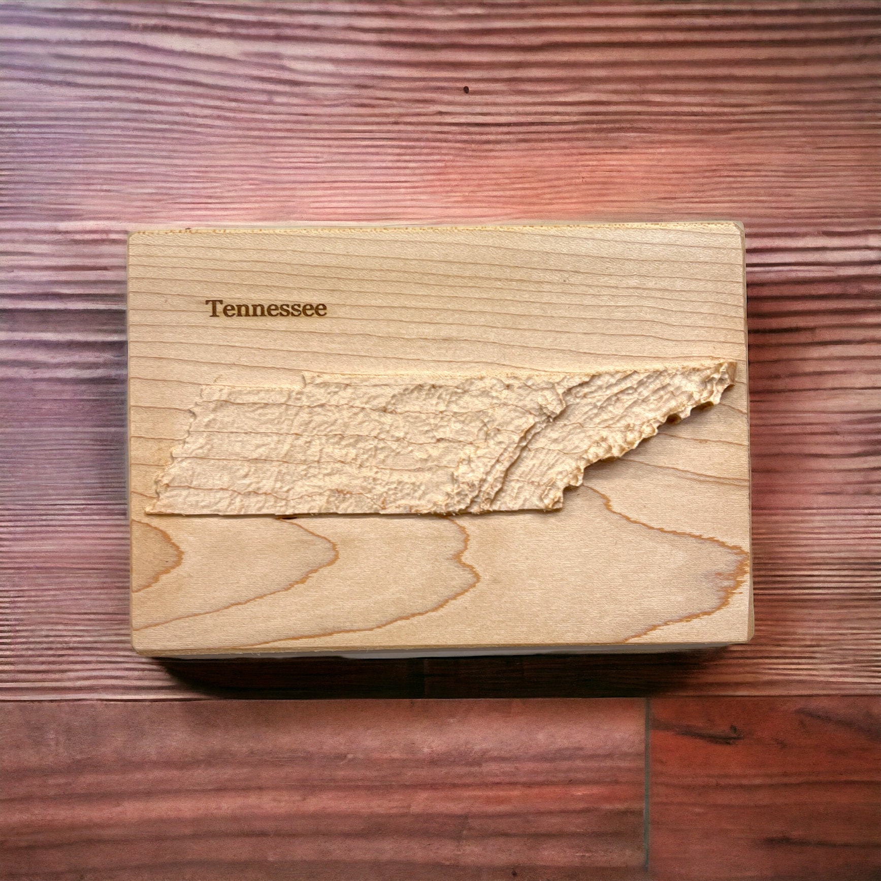 Custom 3d wooden map of Sevier County,Tennessee,United States