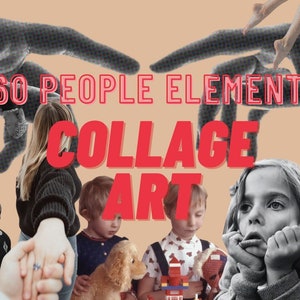 Vintage Collage People Kit, Collage Cut-Outs, Zeitschriftenausschnitte