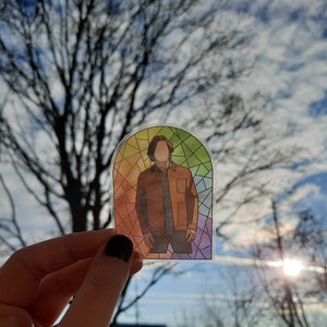 Sam Winchester Stained Glass Sticker