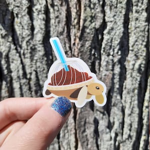 Autocollant transparent Slushie Turtle