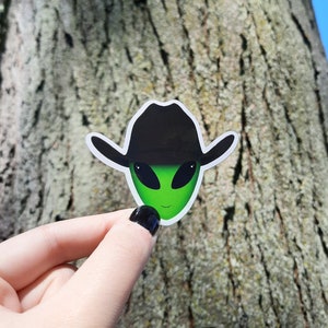 Alien Cowboy Aufkleber