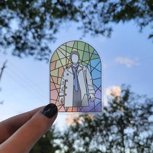 Sticker gebrandschilderd glas Castiel
