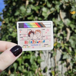 Heartstopper Season 3 Clapperboard Sticker (Matte Version)