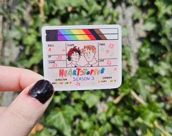 Heartstopper Season 3 Clapperboard Sticker (Vinyl Version)