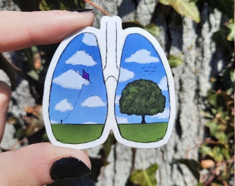 Cystic Fibrosis Fundraising Lung Sticker (CF Awareness Sticker)