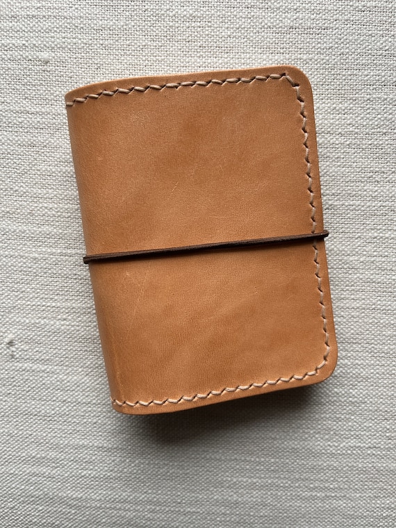 A7 (Micro) Leather Folio, Toasted Marshmallow