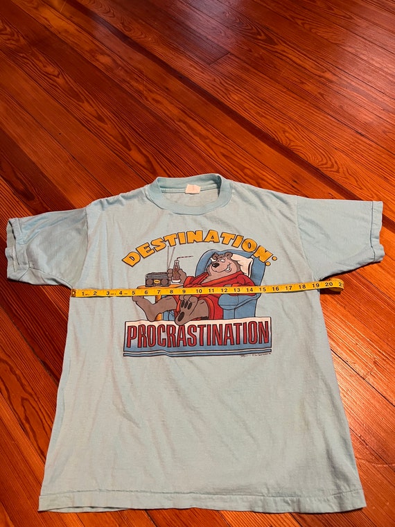 Destination procrastination bear tee - image 4