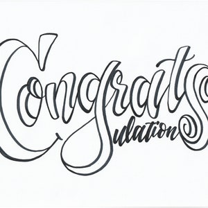 CONGRATulationS card, downloadable, printable 5x7